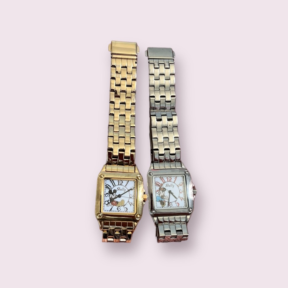 Mickey and Minnie watches set of 2